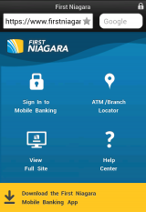 First Niagara Mobile Web