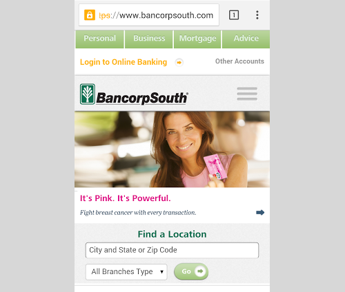 BancorpSouth Mobile Login - 1