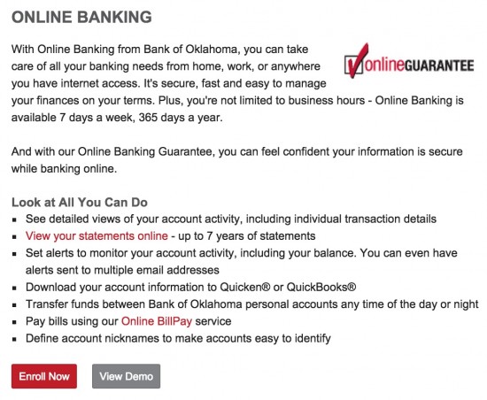bank-of-oklahoma-enroll-now-webpage